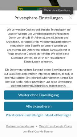 Vorschau der mobilen Webseite sg-presseck.de, Privilegierte Schützengesellschaft 1834 Presseck