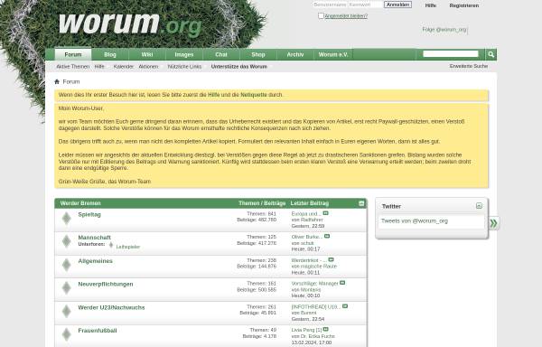Vorschau von worum.org, Worum - So geht Forum heute