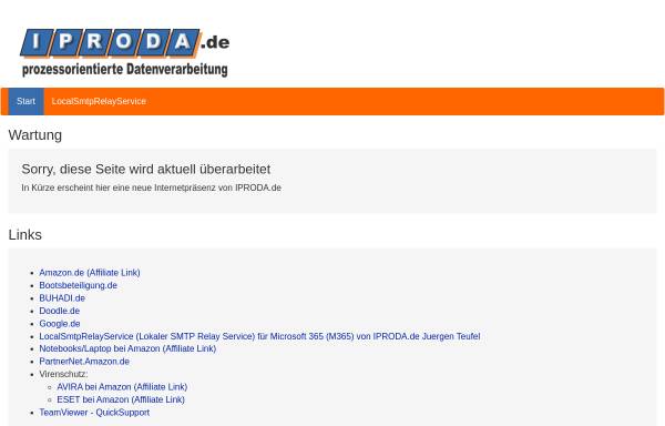 Vorschau von www.iproda.de, Iproda.de, Jürgen Teufel - IT-Dienstleistungen