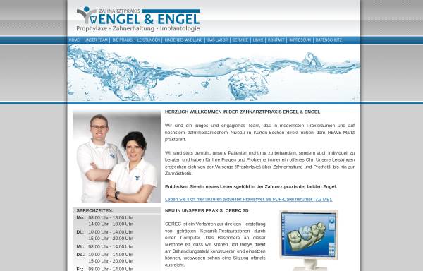 Vorschau von www.zahnarzt-bechen.de, Zahnarztpraxis Shaida und Alexander Engel