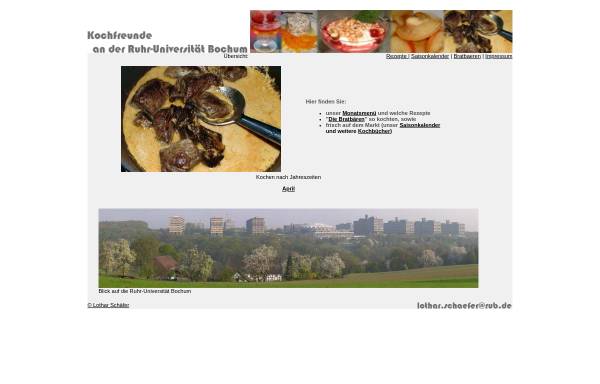 Vorschau von kochfreunde.ruhr-uni-bochum.de, Kochfreunde an der RUB