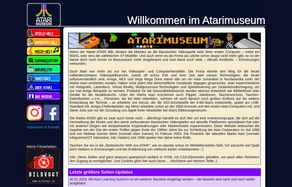 Vorschau von www.atarimuseum.de, Das virtuelle Atari-Computermuseum