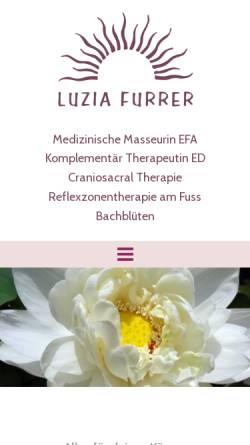 Vorschau der mobilen Webseite www.luziafurrer.ch, Luzia Furrer