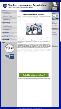 Vorschau der mobilen Webseite www.e-fsh.de, Akademie für Hochschulfortbildung (FSH)