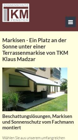 Vorschau der mobilen Webseite www.tkm-madzar.at, TKM Fenster