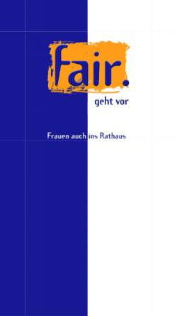 Fair-Frauen auch ins Rathaus
