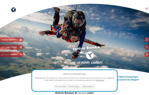Vorschau von www.freifallen.de, Skydive Colibri