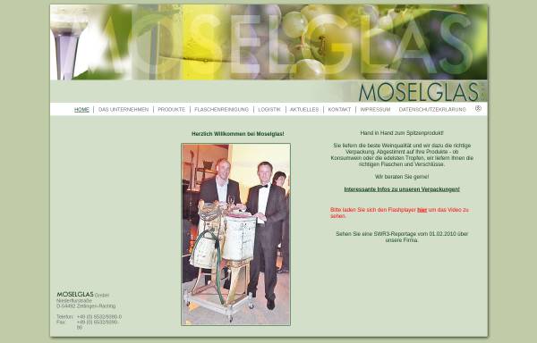 Vorschau von www.moselglas.de, Moselglas GmbH