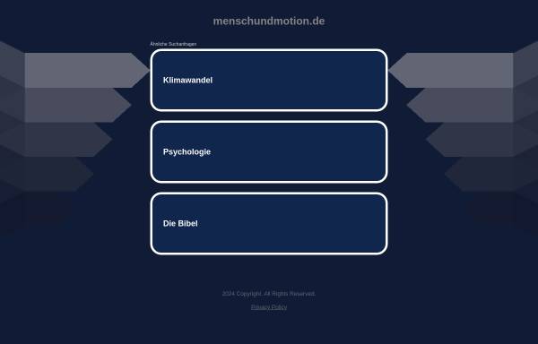 Vorschau von www.menschundmotion.de, mensch&motion - Günther D. Klein