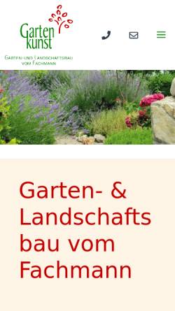 Vorschau der mobilen Webseite www.gartenkunst-korte.de, Gartenkunst Korte, Kai Korte