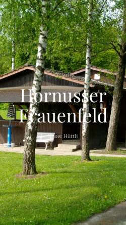 Vorschau der mobilen Webseite www.hornusserfrauenfeld.ch, Hornussergesellschaft Frauenfeld