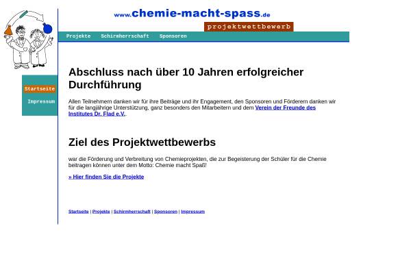 Vorschau von www.chemie-macht-spass.de, Chemie macht Spaß