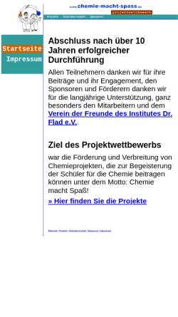 Vorschau der mobilen Webseite www.chemie-macht-spass.de, Chemie macht Spaß