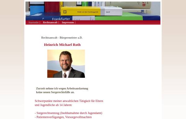 Vorschau von rechtsanwaltroth.de, Rechtsanwalt Heinrich Michael Roth