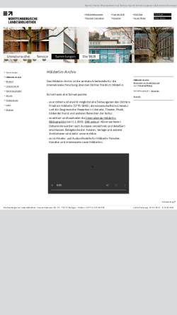 Vorschau der mobilen Webseite www.wlb-stuttgart.de, Hölderlin-Archiv