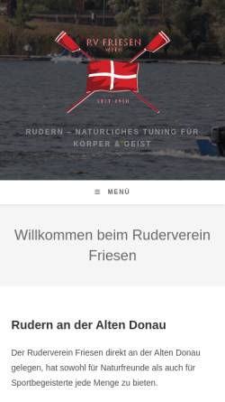 Vorschau der mobilen Webseite www.rv-friesen.at, Ruderverein Friesen Wien