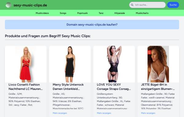 Vorschau von sexy-music-clips.de, Sexy Music Clips
