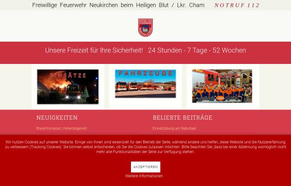 Vorschau von www.feuerwehr-neukirchen.de, Freiwillige Feuerwehr Neukirchen b.Hl.Blut
