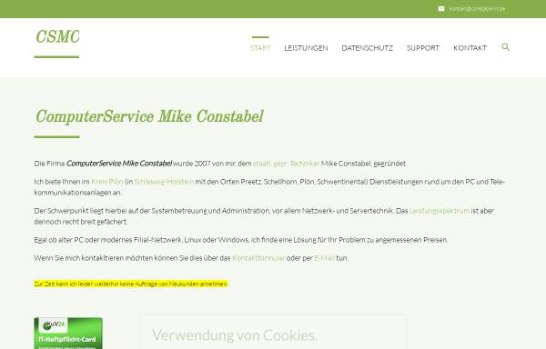 Vorschau von www.constabel-it.de, Computer Service Mike Constabel