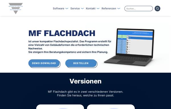 Vorschau von www.mf-flachdach.de, Markus Friedrich Datentechnik