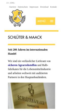 Vorschau der mobilen Webseite www.schlueter-maack.de, Schlüter und Maack