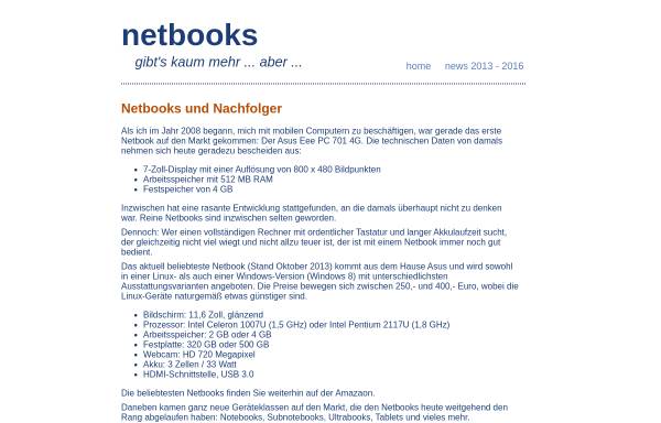 Vorschau von www.netbookinfos.de, Netbookinfos