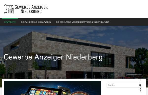 Vorschau von www.gewerbe-anzeiger-niederberg.de, Gewerbe-Anzeiger Niederberg