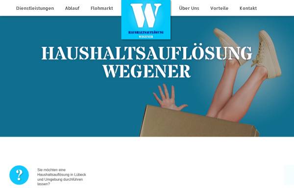 Vorschau von www.haushaltsaufloesung-wegener.de, Haushaltsauflösung Wegener