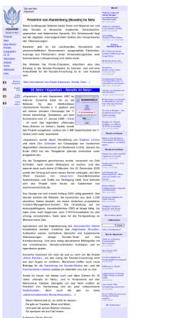 Vorschau der mobilen Webseite novalis.autorenverzeichnis.de, Aquarium - Friedrich von Hardenberg (Novalis) im Internet