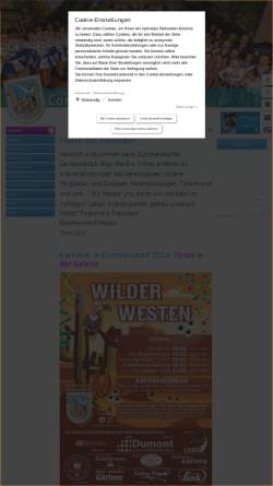 Vorschau der mobilen Webseite www.gcc-blauweiss.de, GCC - Günthersdorfer Carneval Club e.V.