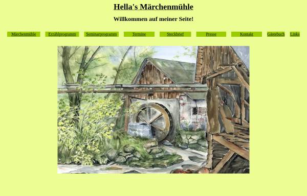 Vorschau von www.hellasmaerchenmuehle.de, Hellas Märchenmühle Hella Brust Dudweiler