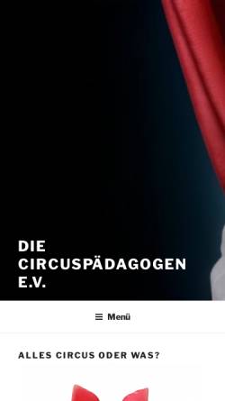 Vorschau der mobilen Webseite www.kinder-zirkus.de, Kinderzirkus.de