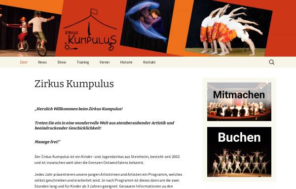 Vorschau von www.zirkus-kumpulus.de, Zirkus Kumpulus
