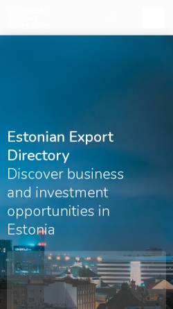Vorschau der mobilen Webseite www.estonianexport.ee, Estonian Export Directory