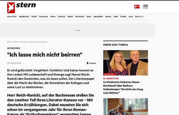 Vorschau von www.stern.de, Ich lasse mich nicht beirren