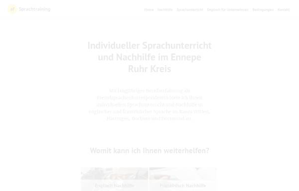 Vorschau von www.afsprachtraining.de, Af Sprachtraining, Inh. Anne-Floriate Westermeyer