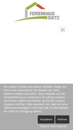 Vorschau der mobilen Webseite www.hausverwaltung-dietz.com, Hausverwaltung Dietz