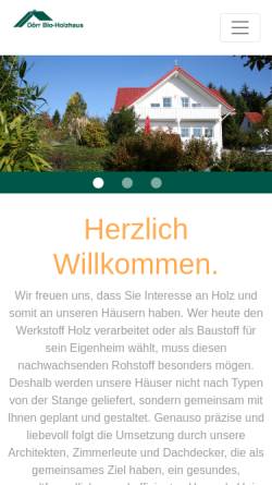 Vorschau der mobilen Webseite xn--drr-bio-holzhaus-mwb.de, Zimmerei und Dachdeckerei Helmut Dörr GmbH Köllerbach