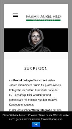 Vorschau der mobilen Webseite www.fabian-hild.de, Fotostudio Hild