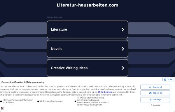 Vorschau von www.literatur-hausarbeiten.com, Literatur-Hausarbeiten