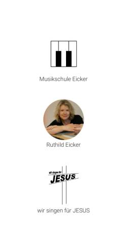 Vorschau der mobilen Webseite www.eickermusik.de, Musikschule Eicker
