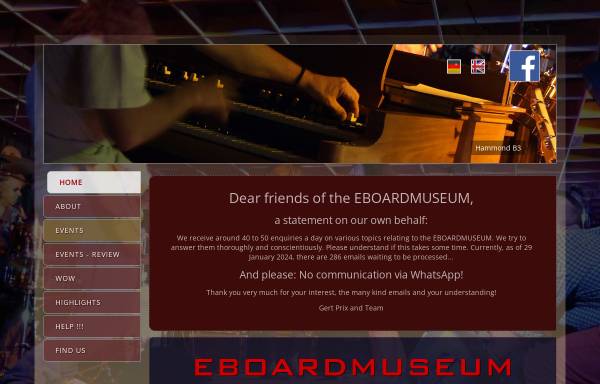 Vorschau von www.eboardmuseum.com, EBoardmuseum