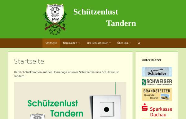 Vorschau von www.schuetzenlust-tandern.de, Schützenlust Tandern