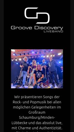 Vorschau der mobilen Webseite groovediscovery.de, Groove Discovery