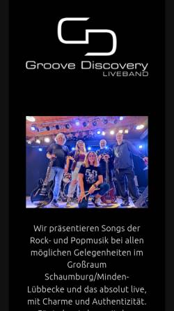 Vorschau der mobilen Webseite groovediscovery.de, Groove Discovery