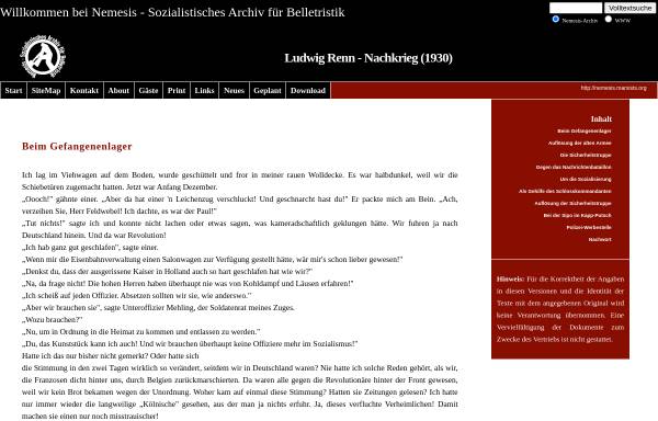 Vorschau von nemesis.marxists.org, Ludwig Renn: Nachkrieg (1930)