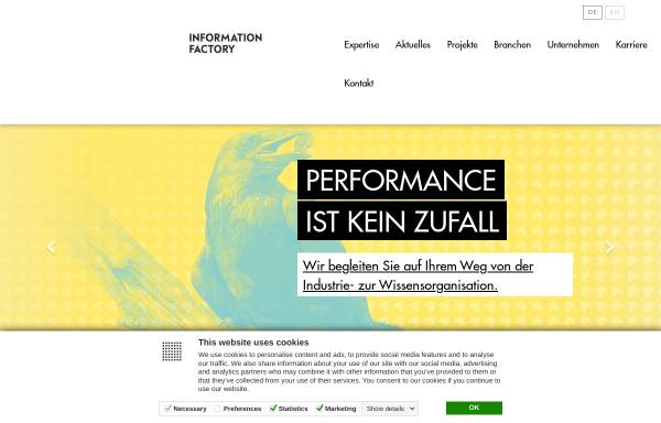 Vorschau von www.information-factory.com, Information Factory Deutschland GmbH