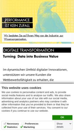 Vorschau der mobilen Webseite www.information-factory.com, Information Factory Deutschland GmbH