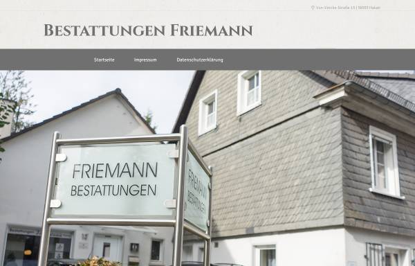 Vorschau von www.bestattungen-friemann.de, Bestattungen Friemann