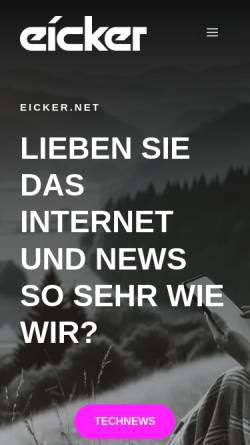 Vorschau der mobilen Webseite eicker.net, Eicker Land- und Gartentechnik in Halver-Oberbrügge